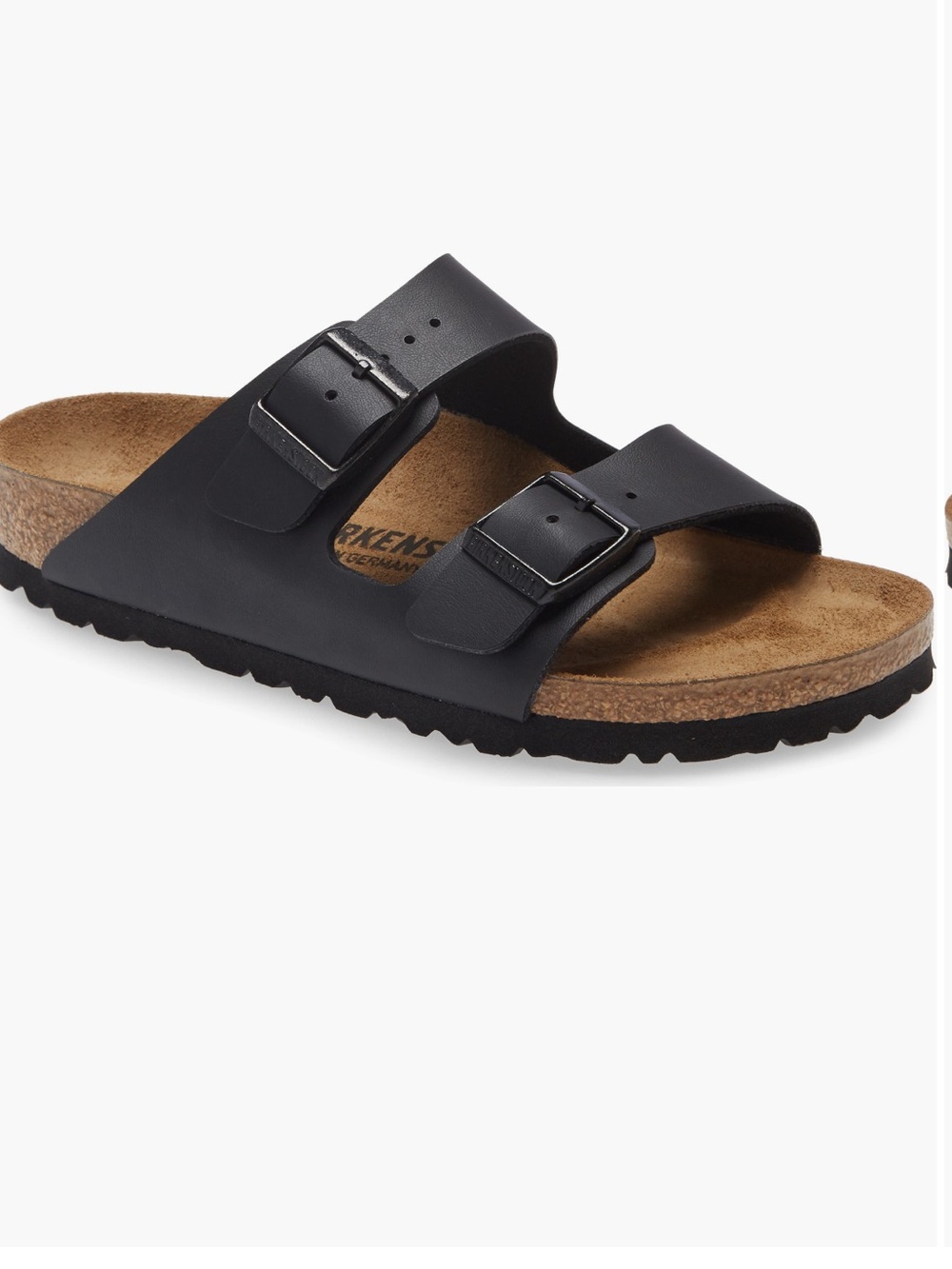 Birkenstock Black Arizona Two-Strap Sandals Sz 39